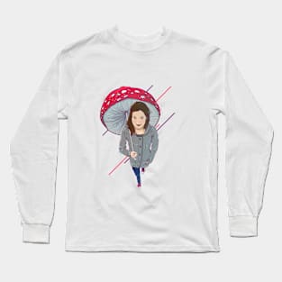 Mushroom Umbrella Long Sleeve T-Shirt